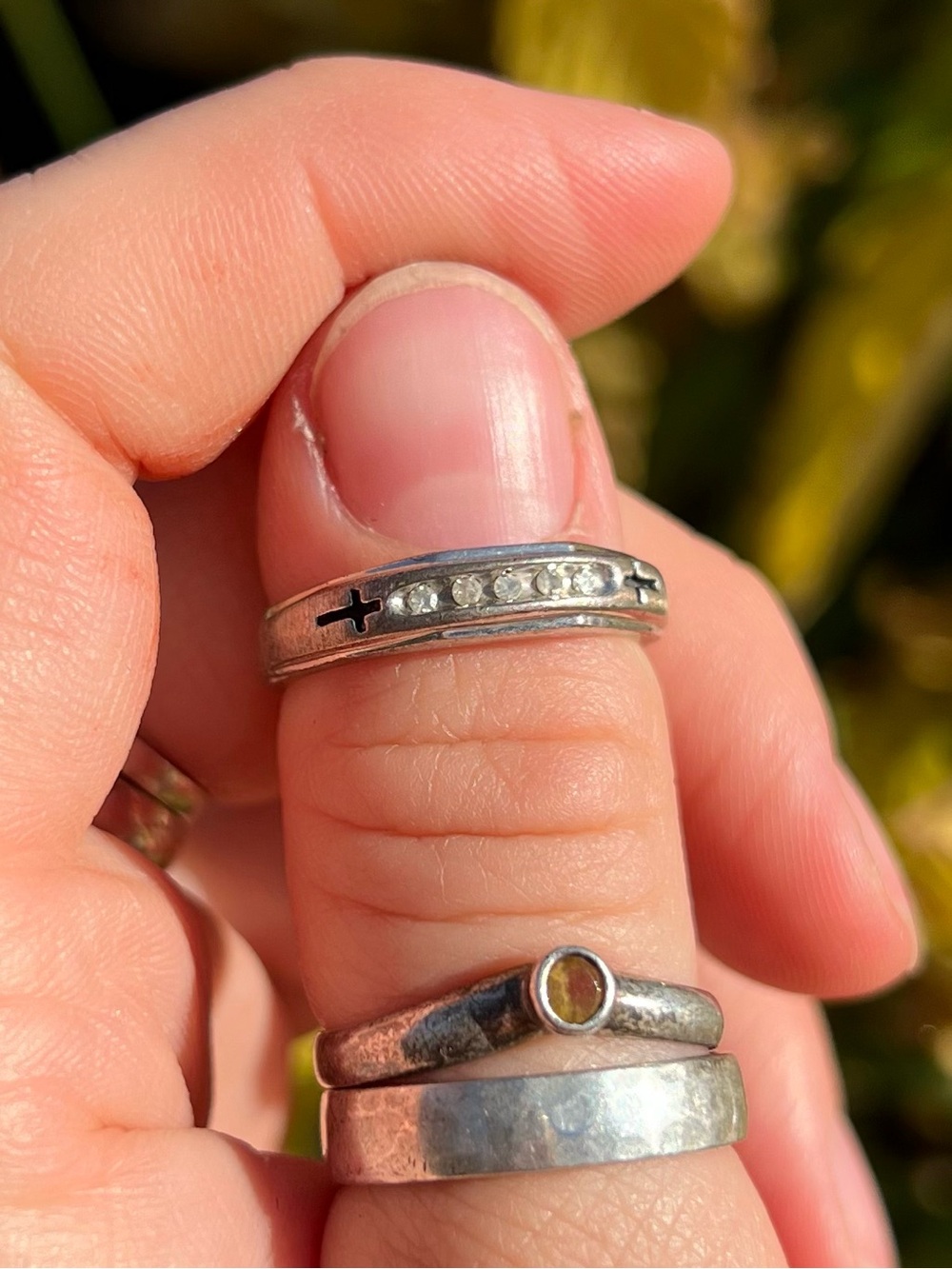 Sterling Silver Cross Ring